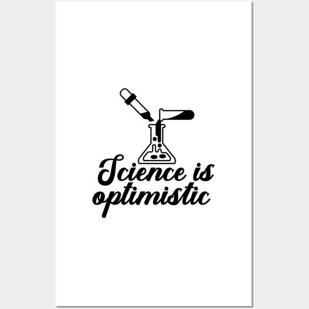 Science is Optimistic Wall Art by nextneveldesign